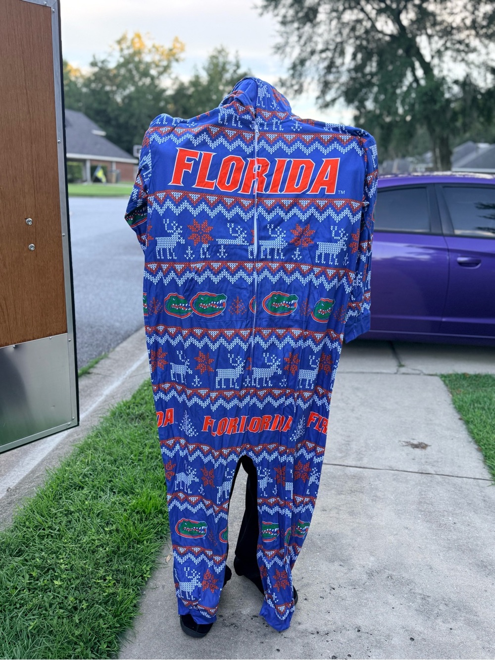 NCAA Florida Blue & Orange Hooded Footie